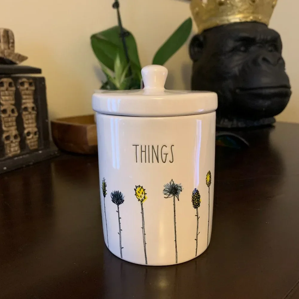 Rae Dunn Wildflowers Bathroom Containers, Rae Dunn Wash, Rae Dunn Stuff, Flower